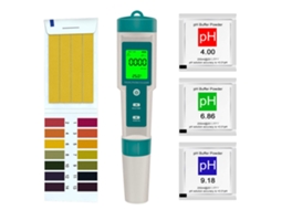 Testador Digital de Qualidade da Água 7 em 1, Portátil, com pH, TDS, EC, Salinidade, ORP, S.G., Temperatura