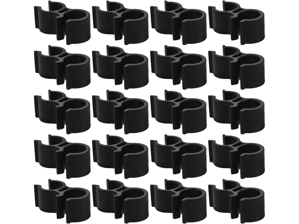 Nuobesty Conjunto De 20 Braçadeiras Plástico Para Tubo Cadeira Banho Com Suporte Estável Usuários Mobilidade Reduzida