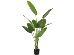 Planta Artificial Interna De 160 Cm, Árvore Artificial Com Vaso Plástico E Solo Para Vasos Em Reboque, Verde Mc