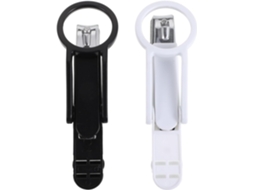 Conjunto de 2 Cortadores de Unhas Cabo Longo com Lente de Aumento 2x para Unhas, Ferramenta