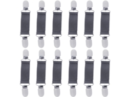 Conjunto De 6 Pares Fivelas Antiderrapantes Para Lençóis E Almofadas Sofá, Presilhas De Liga Metálica Para Fixar Capas E