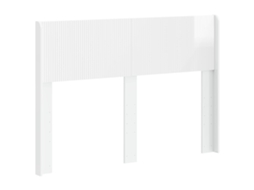 Vidaxl Cabeceira Branco Brilhante Pb