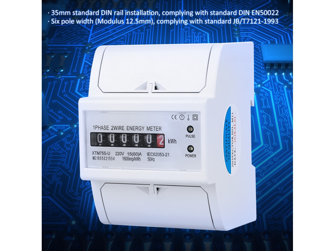 Contador Elétrico 220v 4p Digital Rail