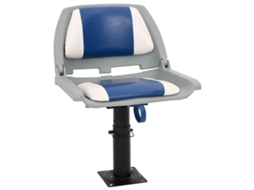 Vidaxl 2 Pcs Conjunto Assento Barco Dobrável 48x51x41 Cm Azul E Branco
