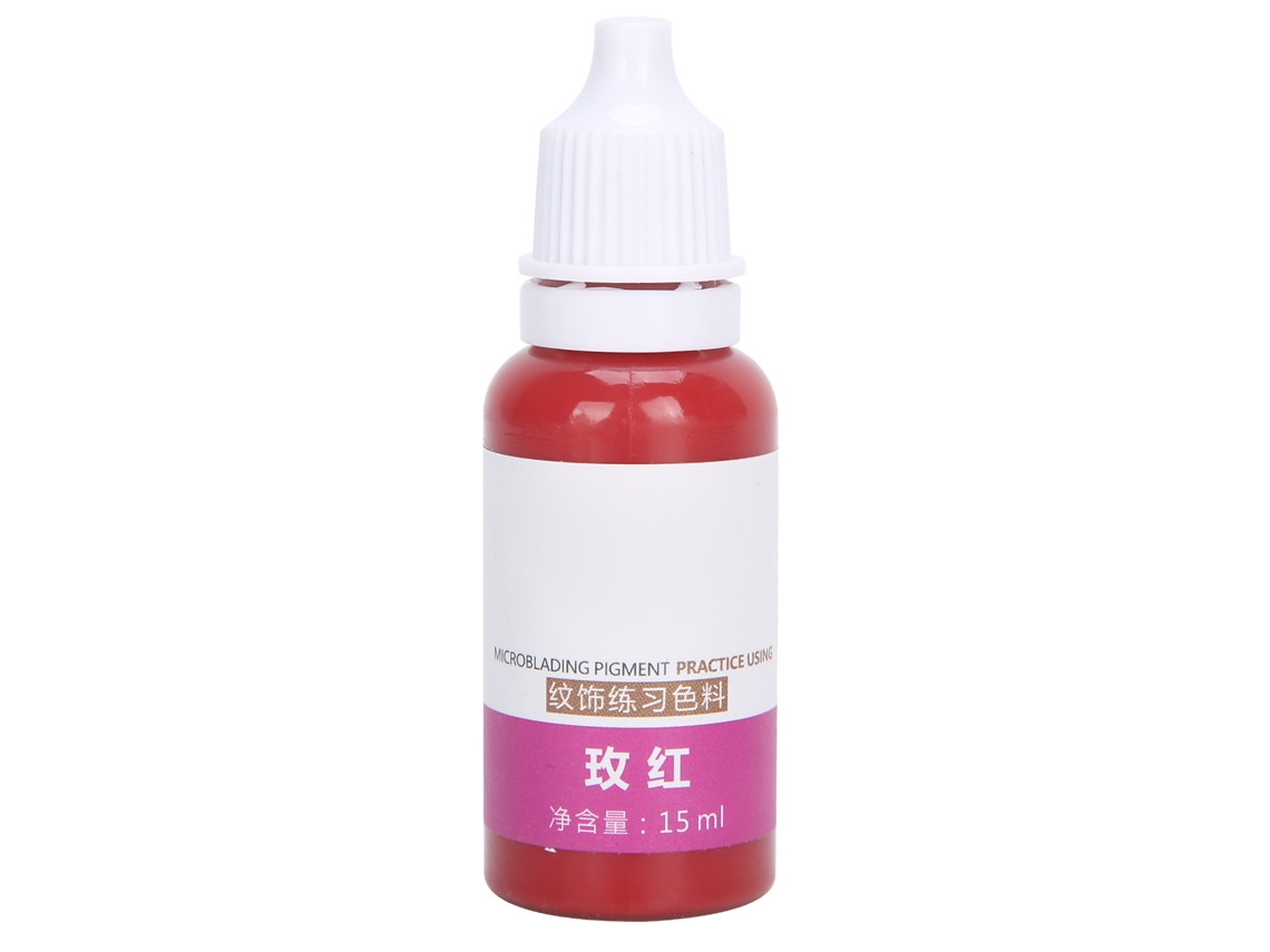 Pigmento De Tatuagem Labial 15ml Microblading Coragem Rápida Tinta Para Prática Rosa-vermelho