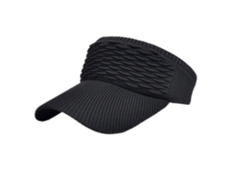 Chapéu De Visor Feminino Verão Tecido Tricot Aba Larga Sem Topo Atividades Ao Ar Livre Protetor Solar