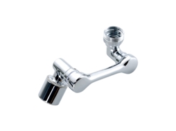 1080° Articulado Extensor De Torneira, Prateado, 2 Fluxo Modes, Latão, Cozinha Sink Aerator