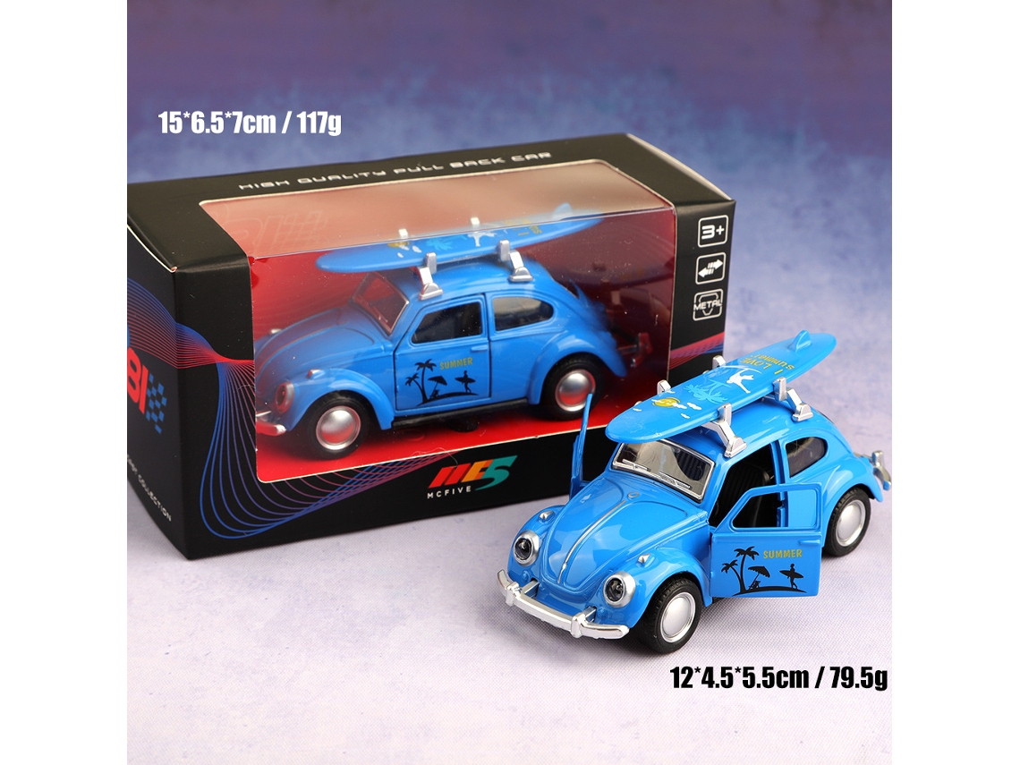 Réplica em Liga Metálica na Escala 1/36 de um Carro Clássico, Modelo de Carro para Brinquedo/peça Decorativa. MDUG