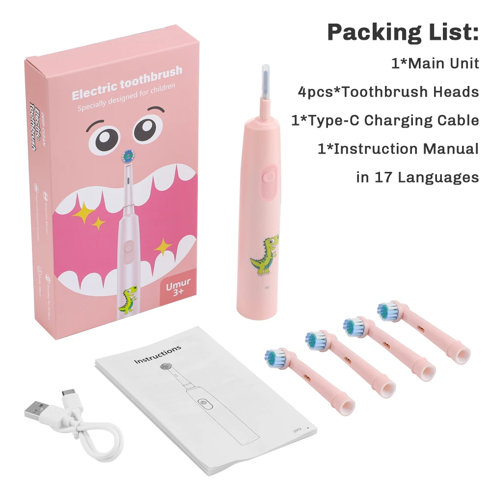 Escova De Dentes Elétrica Sônica, Tipo Rotativa Recarregável, 5 Modos