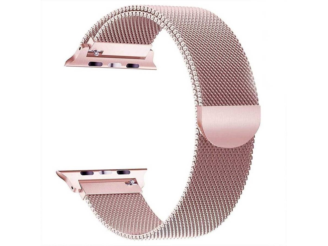 Bracelete 44mm Milanese Loop Rosa
