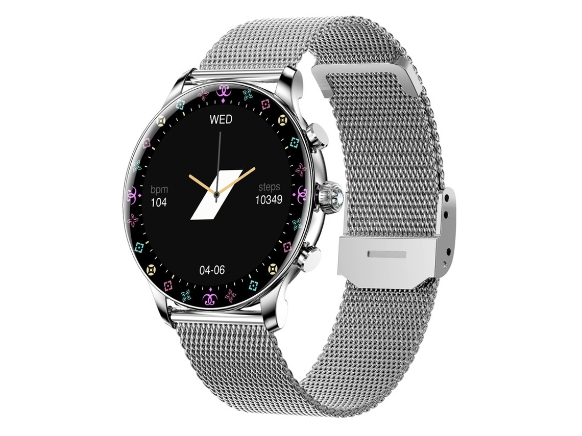 Smartwatches YEMAESRE Y55 Tela Hd de 1 39 Polegadas Ip67 À Prova D'Água para Iphone e Android Prata