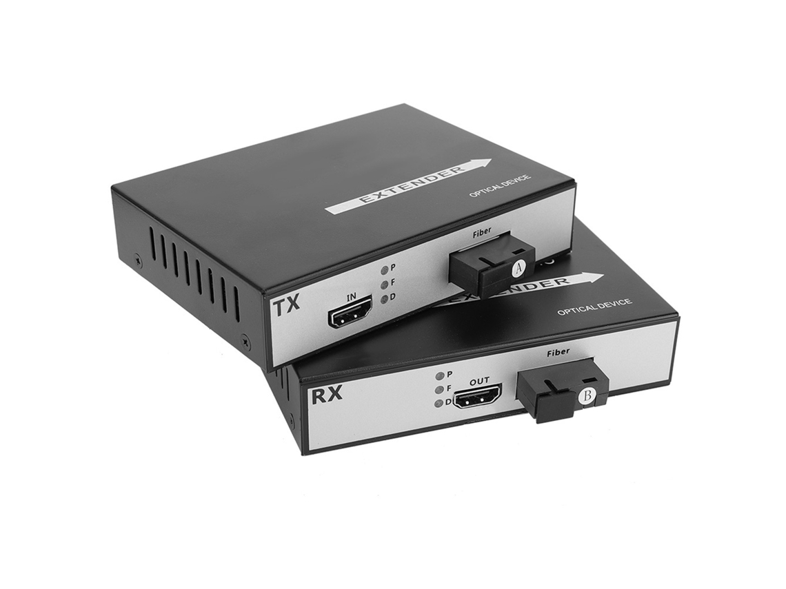 Transceptor De Fibra Óptica Hdmi Extensor 2pcs