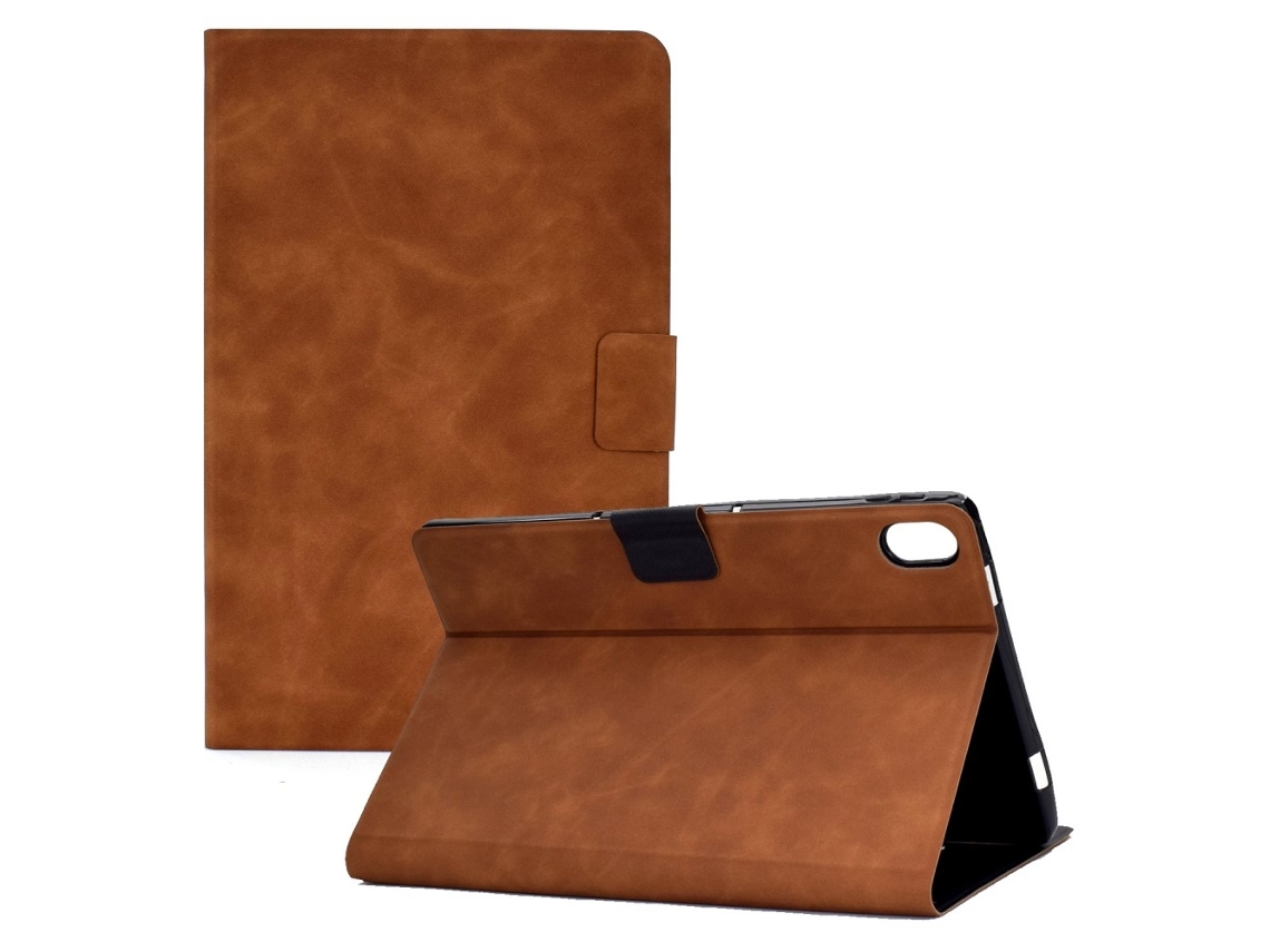 Capa De Couro Pu Para Ipad De 11" 2025, Marrom