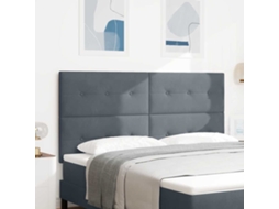 Vidaxl Cabeceira Cinza Escuro 180 Cm Veludo