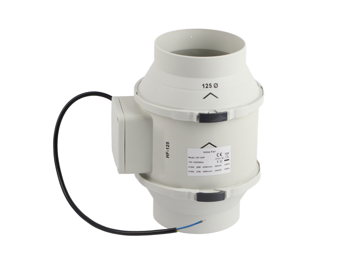 Ventilador Laxiscreed De 5 Polegadas Para Exaustão E Pressurização De Ar Com Fluxo Diagonal