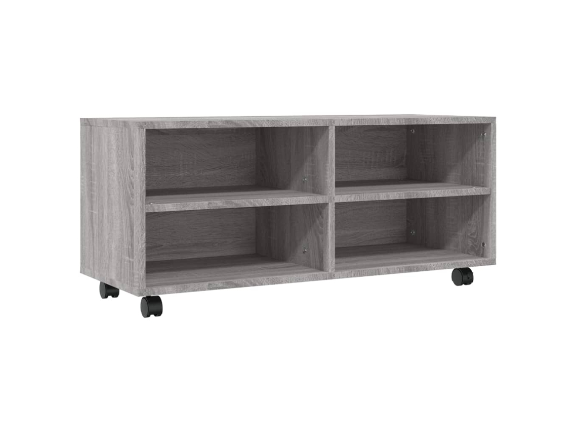 Tv Cabinet With Castors, Tv Cabinets With Castors Vidaxl Cinzeto Madeira Processada (n/a)