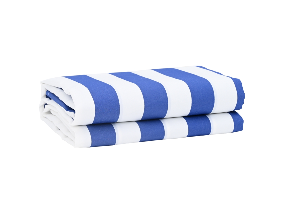 Conjunto 1 Toldo Externo Vidaxl Azul Lona (1000 X 160 Cm)