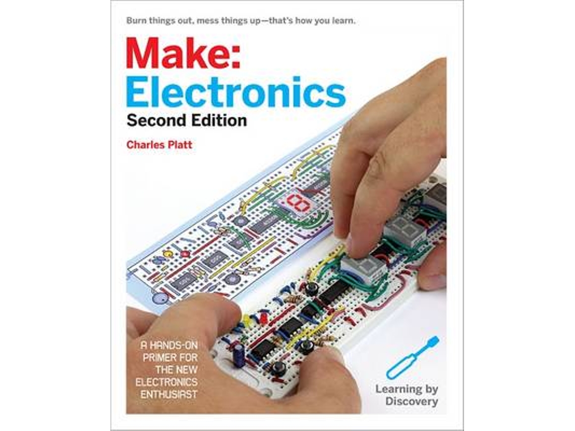 Livro make: electronics, 2e de charles platt (inglês)