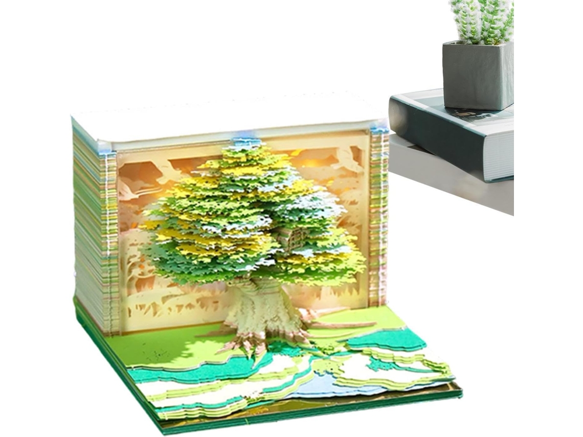 Calendrier 3d 2027 Bloco De Notas Em Forma De Árvore Com Luz Led