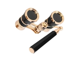 Prismáticos Mini Metal 3x25 Leves Com Cabo Plegável Para Concertos