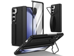 Capa Para Celular Com Suporte Para Lente Integrada E Alça De Pulso Para Samsung Galaxy Z Fold5