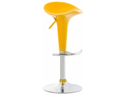 Banco de bar em sela amarelo CLP