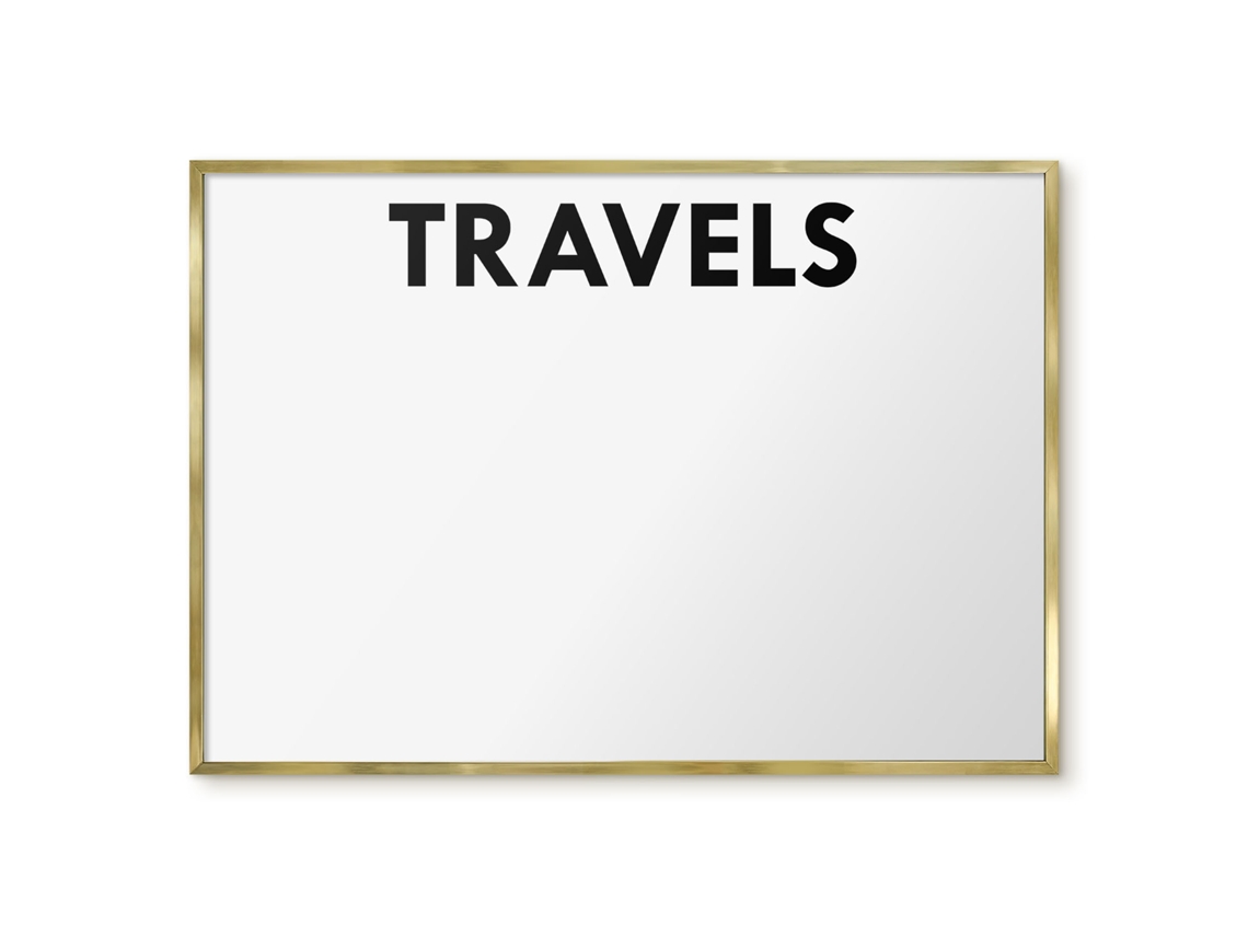 Magnetic Wall Board Travels For The Office Espelharte (100x70 Cm)