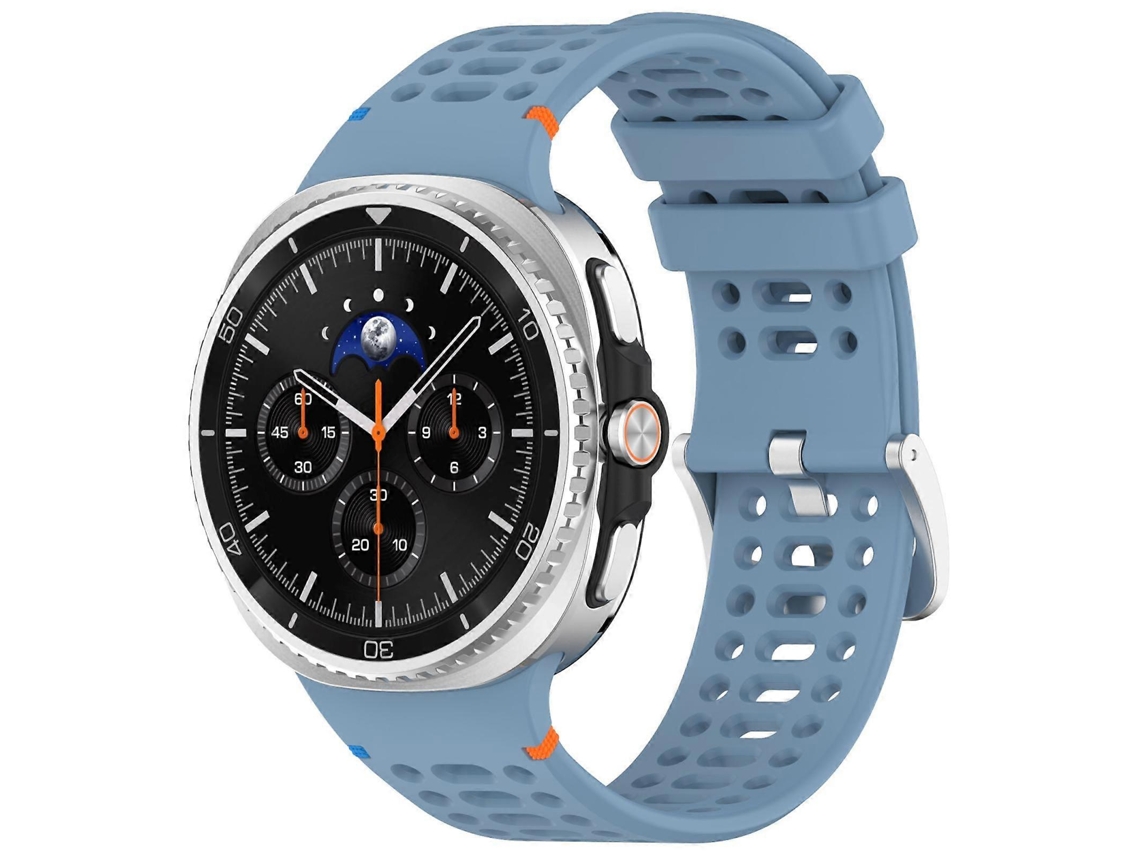 Pulseira De Silicone Respirável Com Fivela De Liga Metálica Prateada Xdfind Para Samsung Galaxy Watch8 / Watch8 Classic