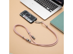 Cabo Usb, C Para Tipo C De Carregamento Rápido De 60 W, 100 W E 240 W, Retrátil E Ajustável, Usb C, Silicone, Nylon, Para Telemóvel