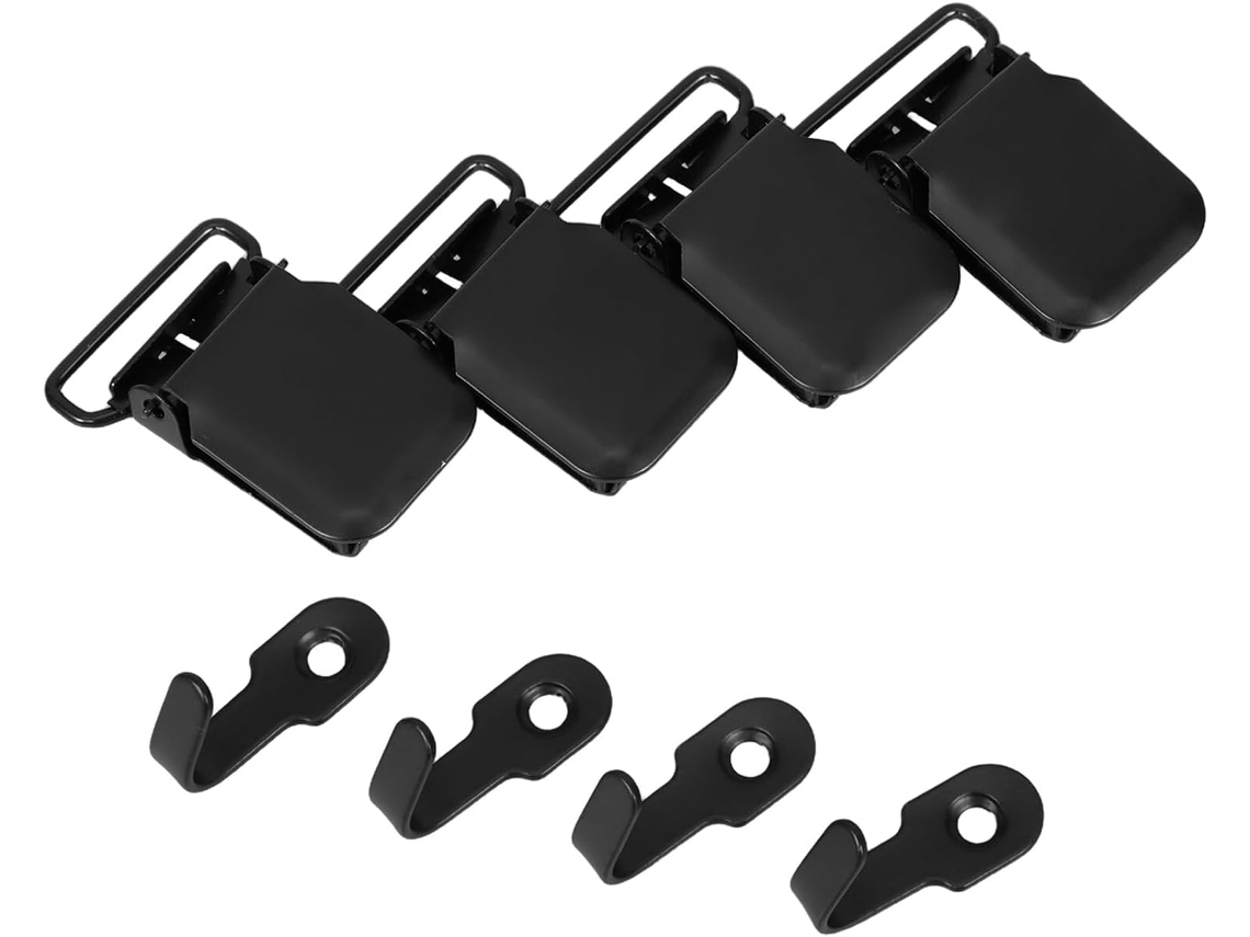 Pretyzoom Conjunto De 4-clipes Antiderrapantes Para Pendurar Tapeçarias, Clipes De Metal Resistentes Para Colchas E