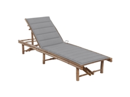 Sunlounger, Sunloungers Vidaxl Cinzeto Bambu (n/a)