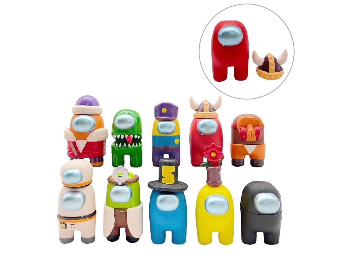Laxiscreed Conjunto De 10 Bonecos De Miniatura De Desenho Para Crianças E Fãs De Jogar E Decoração