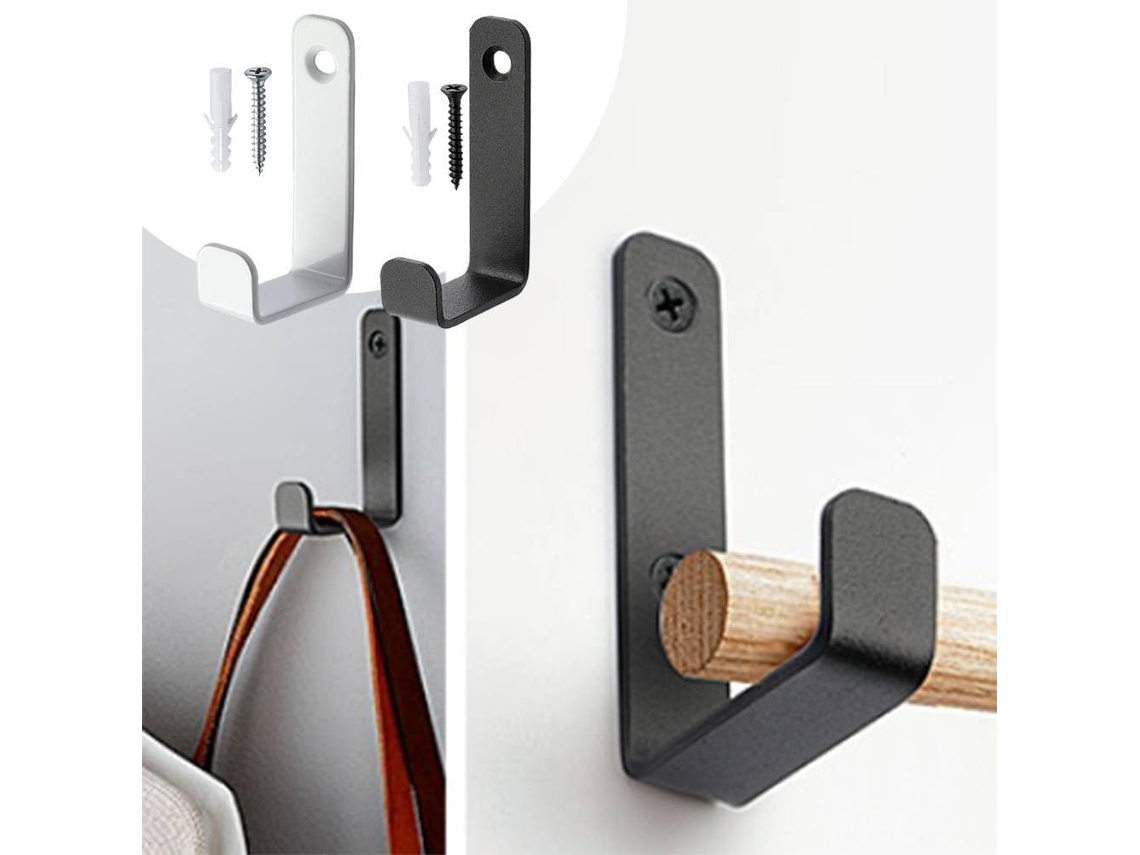 Ganchos De Parede Em Formato L, Pacote Com 4 Unidades, Em Aço Laminado A Frio, Com Fusos, Pendurar Escadas