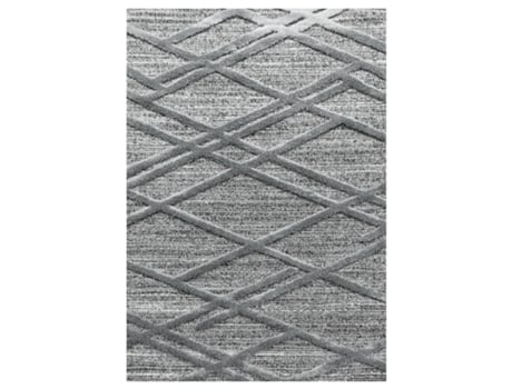 Pisa Parelle Tapete Pelo Comprido Retangular 280x370cm Cinzento