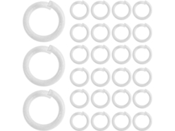 200 Anéis Metálicos para Massas de Folha Solta, 0,2 cm de Diâmetro (5 mm), Núcleos Classificados, Mini Anéis para Caixas de Papelão