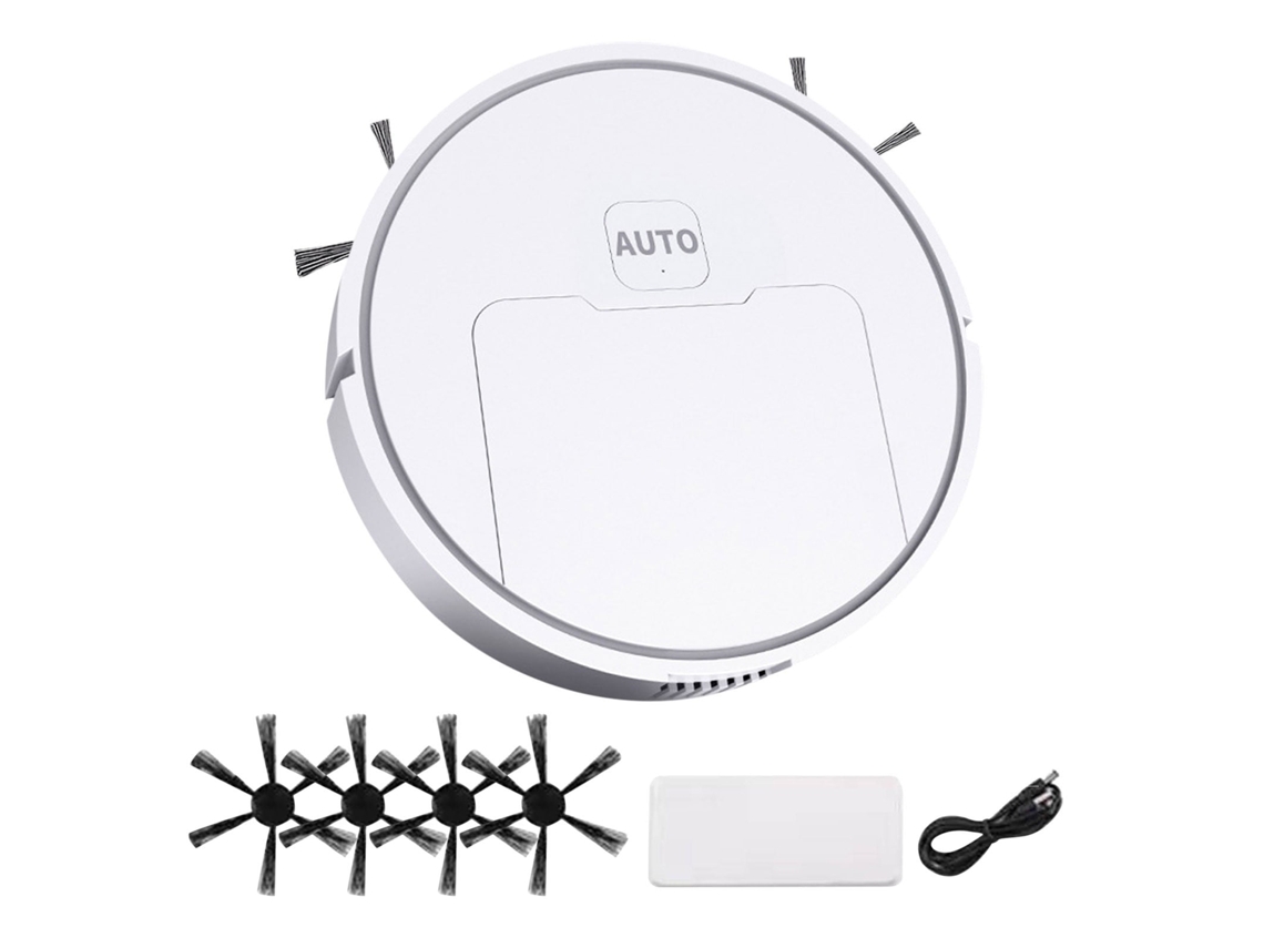 Robô 3em1 Programável, Wi fi, Recarga Automática, Branco, Aspirador e Esfrega STELASPLEN