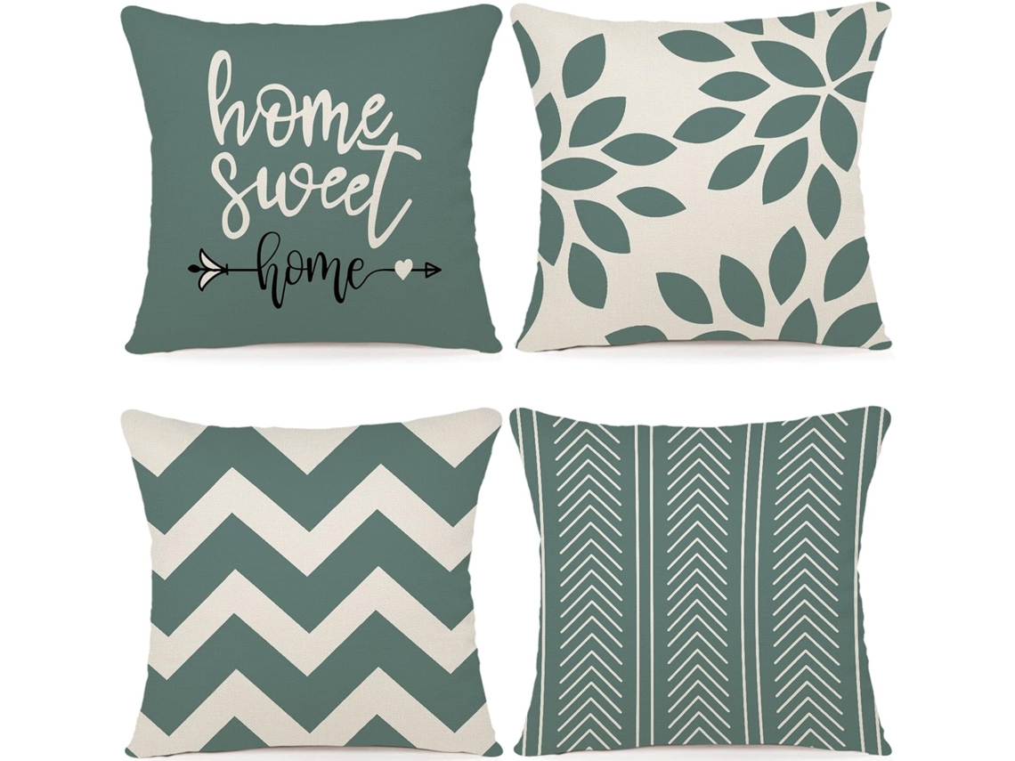 Conjunto 4 Capas Linho Natural 40x40