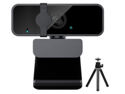 Webcam Para Pc , Full Hd 1080p Com Microfone, Ângulo Amplo De 105° Para Streaming E Gravação De Vídeo (preta)
