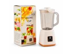 Liquidificadora Portátil Recarregável 7,4 V Com Visor Digital Duplo, Branca, Para Sumos E Smoothies