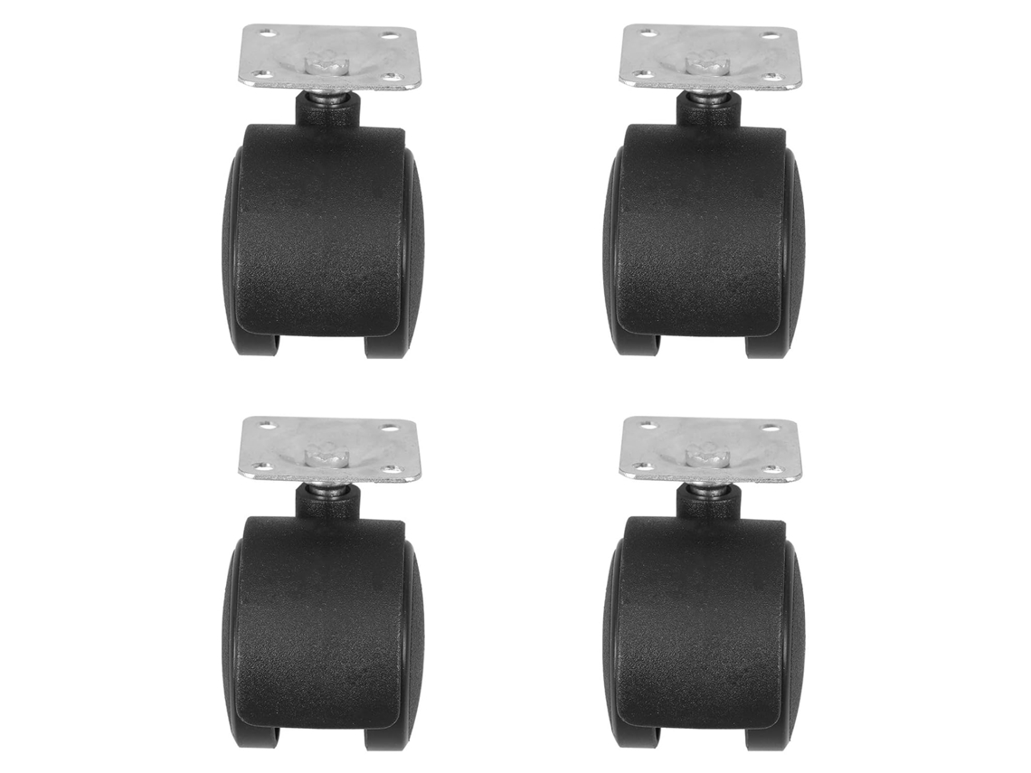 Conjunto De 4 Rodízios Giratórios De 1,5 Polegadas - Design Funcional