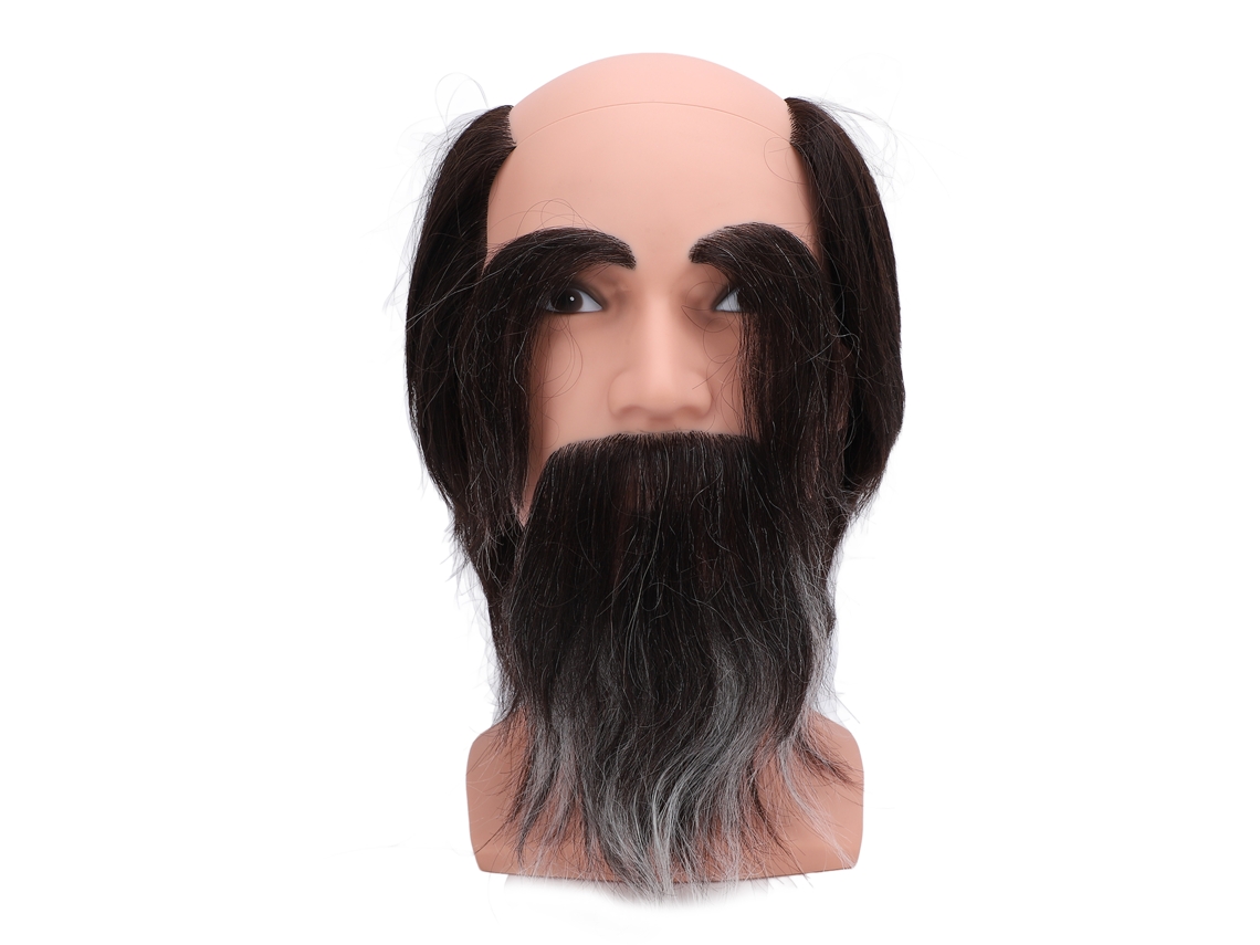 2026 cabeza de Maniquí Masculino Con Pelo Y Barba para Practicar Barbería Y Estilismo