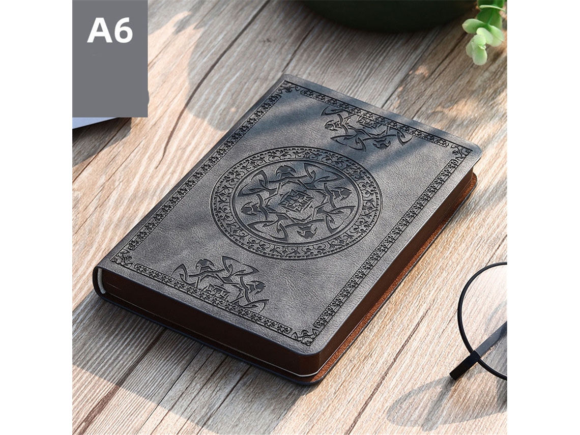 Caderno Vintage em Couro, Diário de Viagem, Caderno de Negócios, Presente para Adultos BRILVIBERA