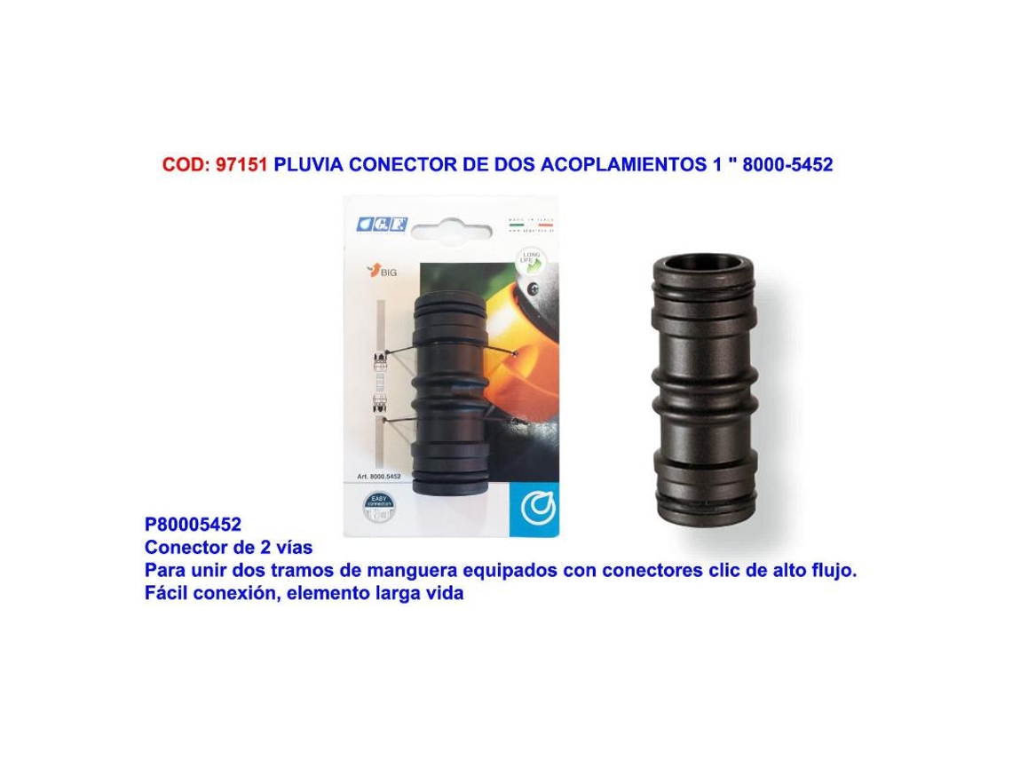 Pluvia-gf conector de dos acoplamientos 1   5452
