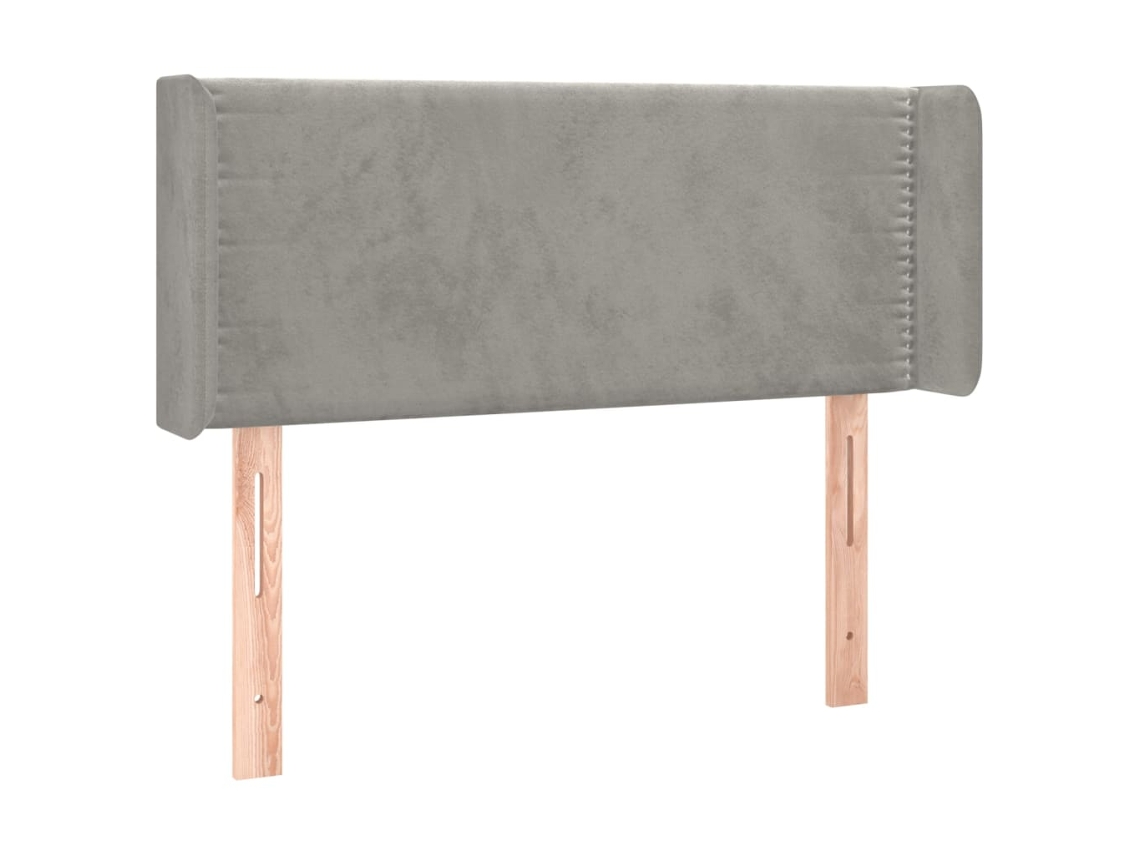 Headboard, Headboards Vidaxl Cinzeto Veludo (103 X 16 X 78/88 Cm)