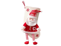 Meias De Natal Penduradas Para Lareira De Natal, Decorações Para Festas De Natal Em Família, Estilo 3 Olysi Shop