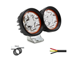 Luz Dianteira Com Duplo Foco Led Ewlm001 12/72v Ewheel