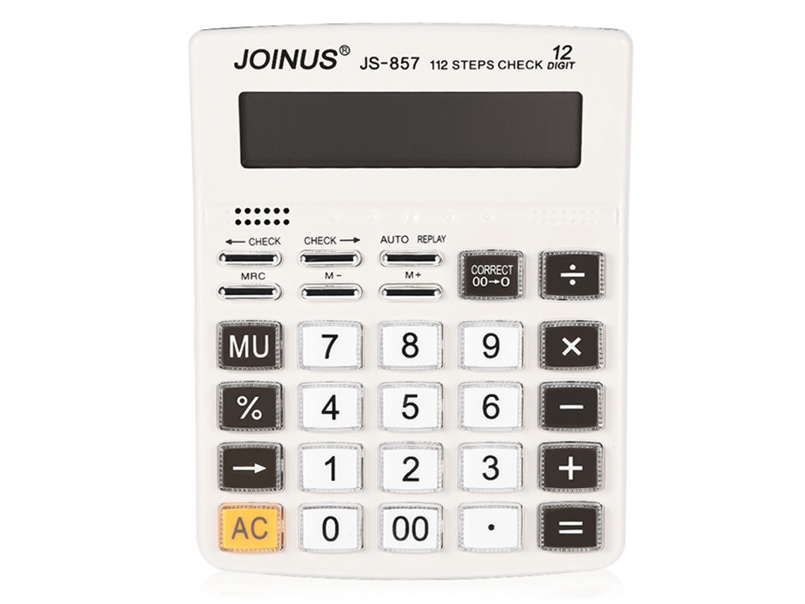 Calculadora Eletrônica Simples Js-857 Para Escola E Escritório