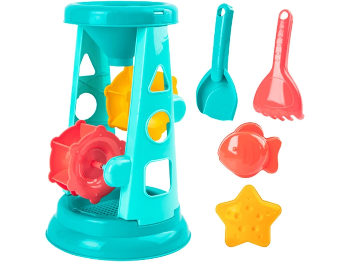 Conjunto De Brinquedos Praia, Incluindo Moinho Areia Em Torre 16x16x25 Cm, Moldes Criativos Para E Atividades Ao Ar Livre Criança -aquaforge
