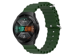 Pulseira De Silicone De Cor Sólida Estilo Oceano Para Huawei Watch Gt 2e 22mm