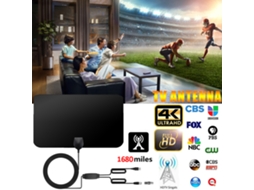 Antena Digital Interna Com Sinal Amplificado 4k Hdtv